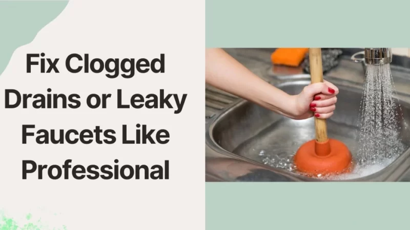 Fix Clogged Drains or Leaky Faucets Like Professional